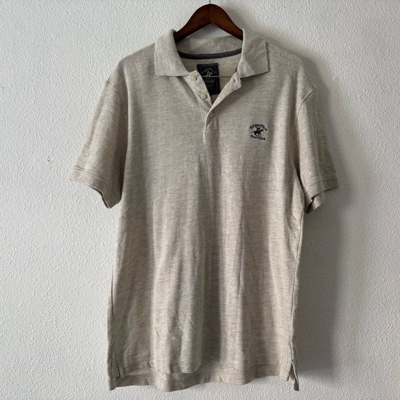Beverly Hills Polo Modern Fit Polo Shirt Preppy Chic Classic Large Smart Casual - Picture 10 of 10